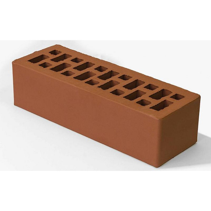 Кирпич BRAER красный 0,7НФ ГОСТ, 250х85х65 мм