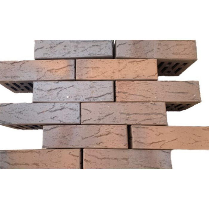Кирпич облицовочный Stroma Flash, Flash Flame кора дуба 250х120х65 мм