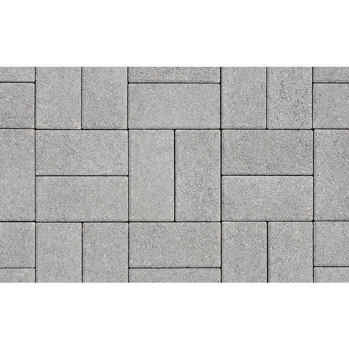 Плитка тротуарная Прямоугольник (Ла-Линия) Б.2.П.6 гранит серый 200x100x60 мм